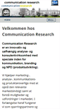 Mobile Screenshot of comm-research.dk